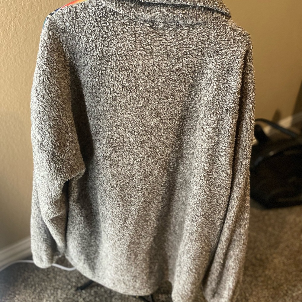 Multicolor Patterned Women's Jacket - Picture 4 of 4